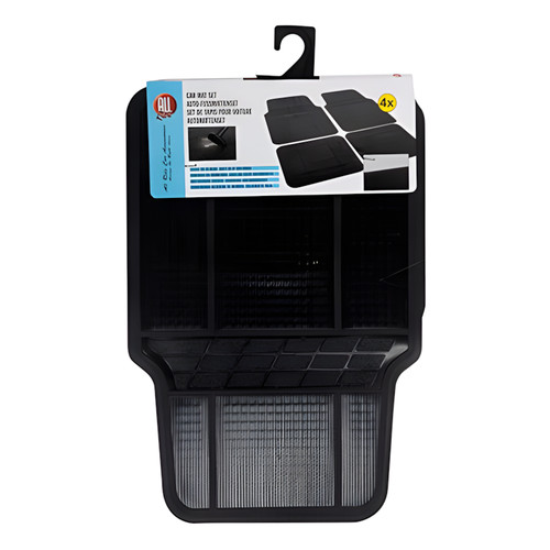 Rubber car mats 4pc heavy - car,